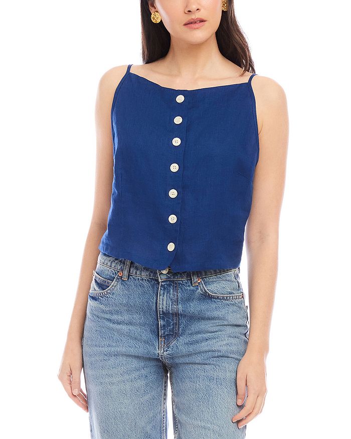 Элис Безрукавка на пуговицах из льна Fifteen Twenty, синий
Элис Безрукавка на пуговицах из льна Fifteen Twenty, синий