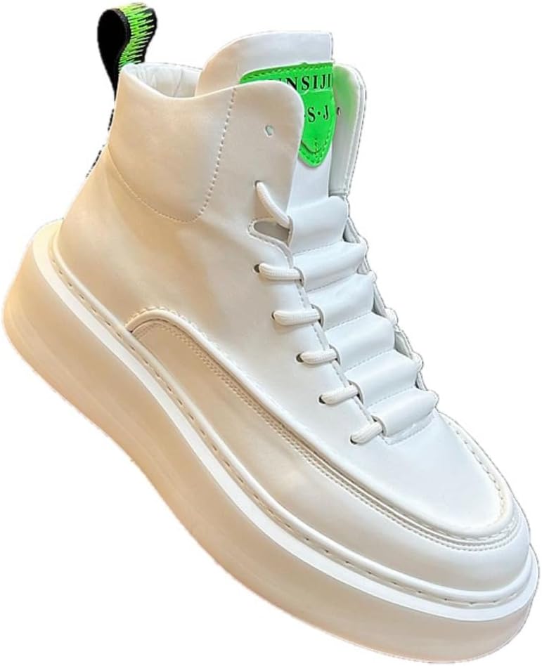 Кроссовки на высокой подошве с ретро-дизайном из PU-кожи для мужчин, модные спортивные кроссовки для прогулок, путешествий или повседневной носки с улучшенной поддержкой голеностопа и стильным смелым видом Zixcplaz, белый
Кроссовки на высокой подошве с ретро-дизайном из PU-кожи для мужчин, модные спортивные кроссовки для прогулок, путешествий или повседневной носки с улучшенной поддержкой голеностопа и стильным смелым видом Zixcplaz, белый