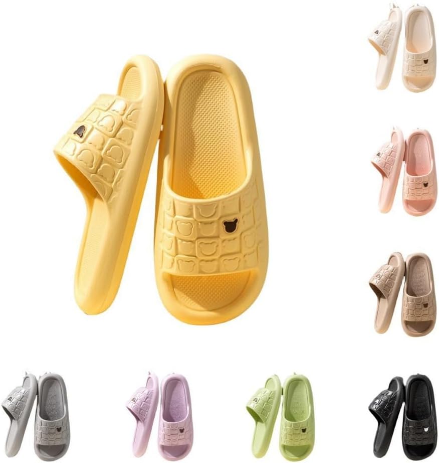 Женские тапочки ALBIVA с милым медвежонком, летние, мягкая подошва, нескользящие сандалии для дома и улицы, кавайные подарки для женщин и мужчин, желтый
Женские тапочки ALBIVA с милым медвежонком, летние, мягкая подошва, нескользящие сандалии для дома и улицы, кавайные подарки для женщин и мужчин, желтый