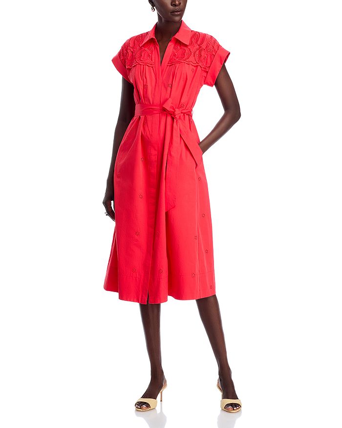 Платье Freya из хлопка Elie Tahari, красный
Платье Freya из хлопка Elie Tahari, красный