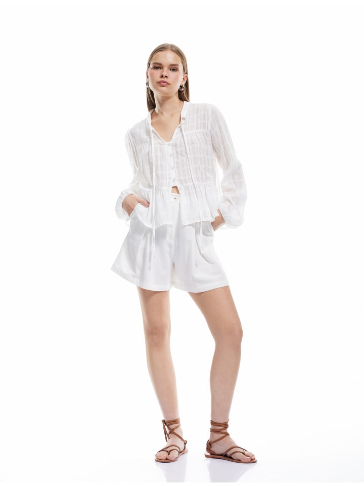 Тканевые шорты KOTON, белый
Тканевые шорты KOTON, белый