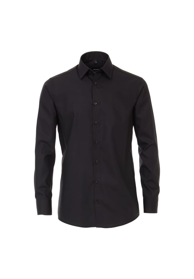 Рубашка делового покроя с удлиненными рукавами длина 72 см однотонная современный крой Venti, черный
Рубашка делового покроя с удлиненными рукавами длина 72 см однотонная современный крой Venti, черный