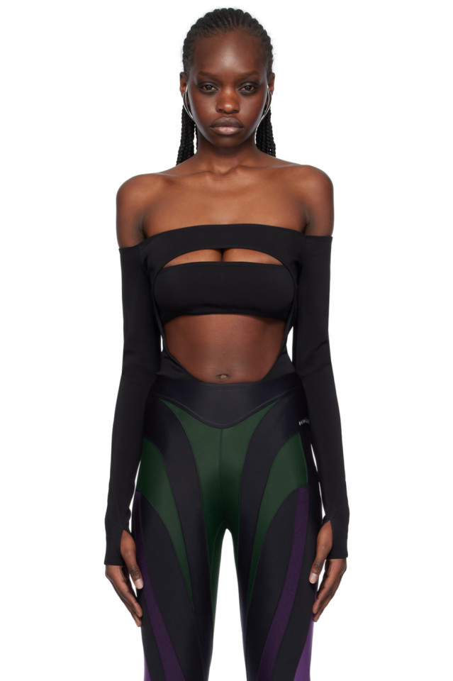 Круглый боди Mugler, черный
Круглый боди Mugler, черный