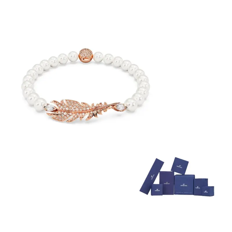 Swarovski Позолоченные браслеты Rose Gold-Tone унисекс белый
Swarovski Позолоченные браслеты Rose Gold-Tone унисекс белый