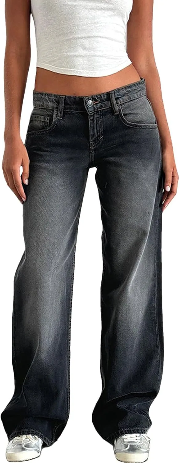 ANUFER Женские мешковатые джинсы Y2K с низкой посадкой
ANUFER Женские мешковатые джинсы Y2K с низкой посадкой