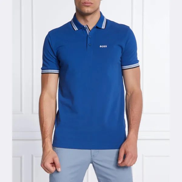 Рубашка-Поло классического кроя Boss, синий 
Рубашка-Поло классического кроя Boss, синий