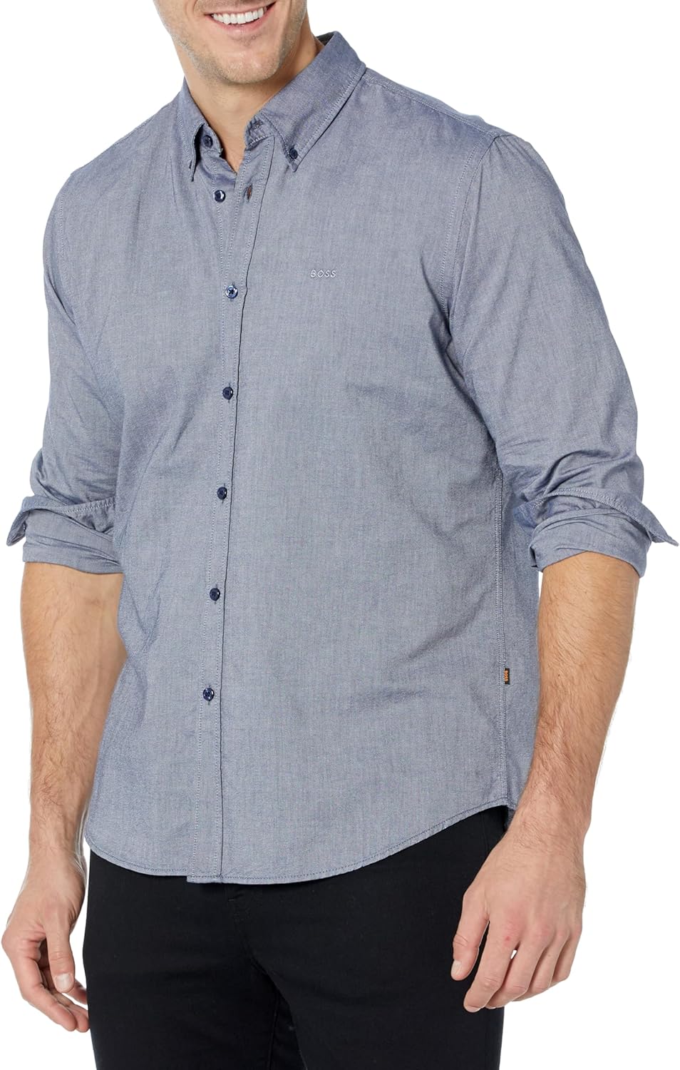 BOSS Мужская рубашка Rickert с длинным рукавом Oxford, Deep Sea Blue
BOSS Мужская рубашка Rickert с длинным рукавом Oxford, Deep Sea Blue