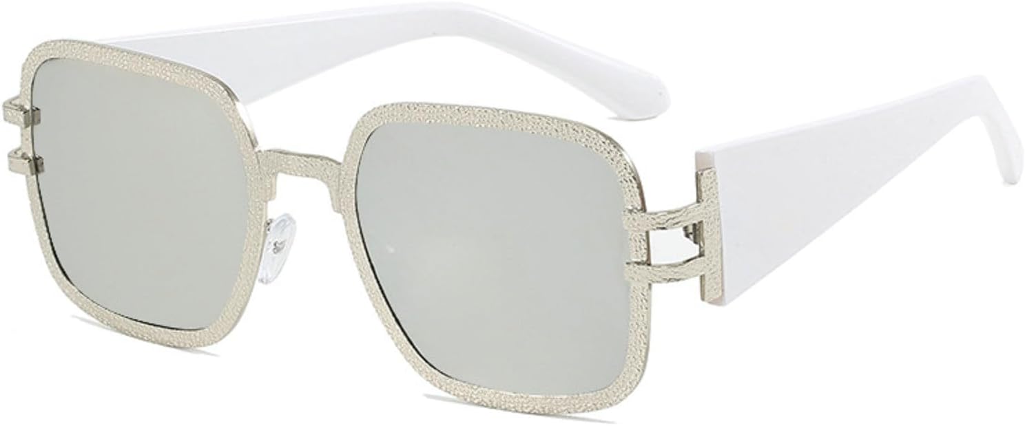 Модные солнцезащитные очки большого размера в квадратной металлической оправе для женщин и мужчин, с плоскими зеркальными линзами и защитой от УФ-излучения. Стильные солнцезащитные очки mincl, Silver
Модные солнцезащитные очки большого размера в квадратной металлической оправе для женщин и мужчин, с плоскими зеркальными линзами и защитой от УФ-излучения. Стильные солнцезащитные очки mincl, Silver