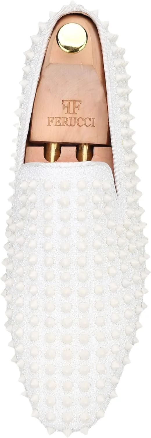 Мужские белые слиперы-лоферы FERUCCI с острыми носками, плоские, с кристаллом GZ из страз, для выпускного и свадьбы
Мужские белые слиперы-лоферы FERUCCI с острыми носками, плоские, с кристаллом GZ из страз, для выпускного и свадьбы