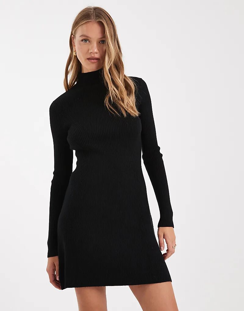 Тонкое трикотажное мини-платье ASOS DESIGN с отделкой в рубчик, черное
Тонкое трикотажное мини-платье ASOS DESIGN с отделкой в рубчик, черное