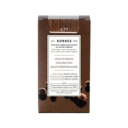 Краситель с аргановым маслом Gianduja 6.77. Краска для волос без аммиака. 100% покрытие седины и веганство для стойкого результата цвета., Korres
Краситель с аргановым маслом Gianduja 6.77. Краска для волос без аммиака. 100% покрытие седины и веганство для стойкого результата цвета., Korres