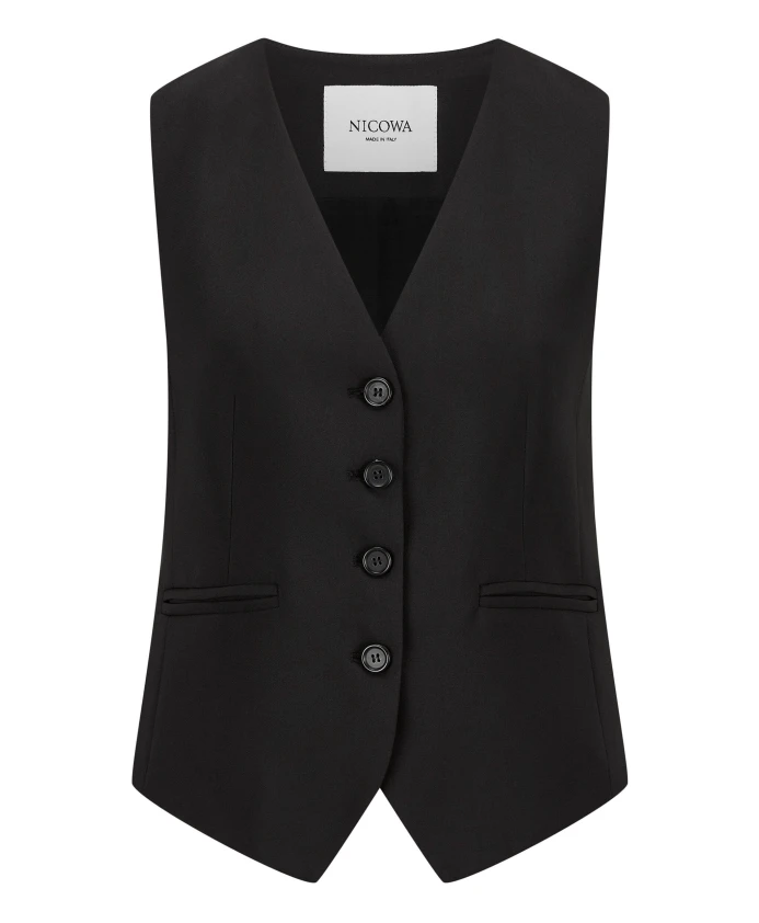 Элегантный жилет из саржи Nicowa, черный
Элегантный жилет из саржи Nicowa, черный