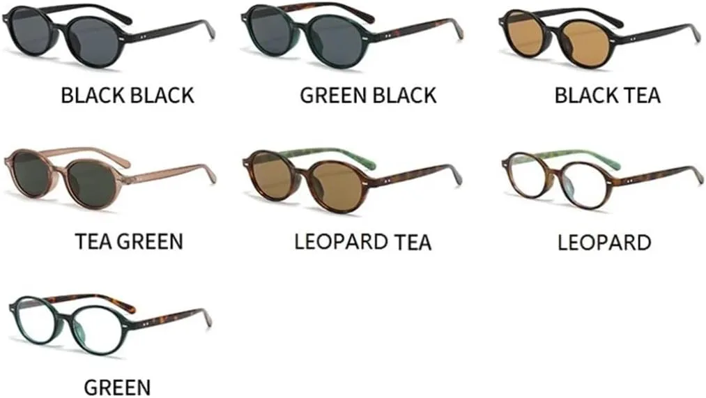 Ретро маленькие овальные солнцезащитные очки для женщин и мужчин с заклепками, модные, роскошные, с защитой от УФ-излучения UV400 для женщин VFDHN, Black Tea
Ретро маленькие овальные солнцезащитные очки для женщин и мужчин с заклепками, модные, роскошные, с защитой от УФ-излучения UV400 для женщин VFDHN, Black Tea