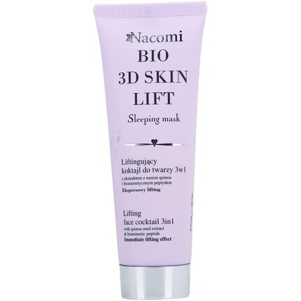 Натуральная кремовая маска для лица Bio 3D Skin Lift 85 мл, Nacomi
Натуральная кремовая маска для лица Bio 3D Skin Lift 85 мл, Nacomi