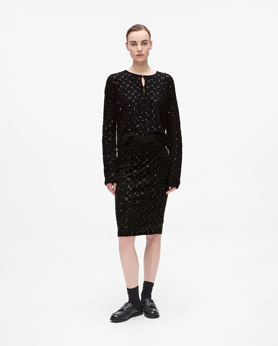 Юбка трикотажная с блестящим эффектом Karl Lagerfeld, черный
Юбка трикотажная с блестящим эффектом Karl Lagerfeld, черный