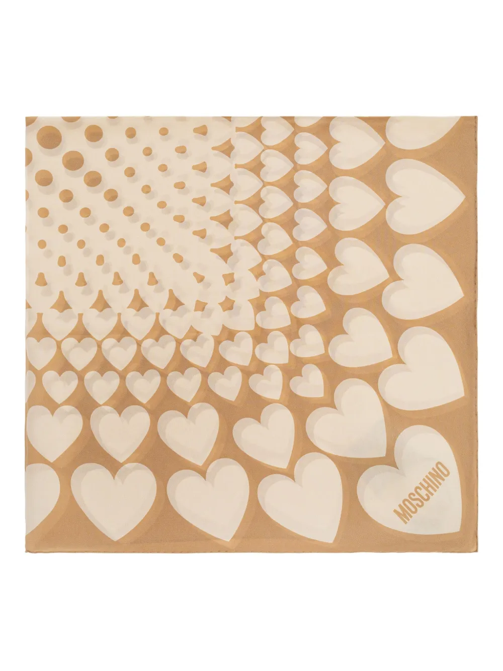 Шелковый платок с принтом Moschino, нейтральный
Шелковый платок с принтом Moschino, нейтральный
