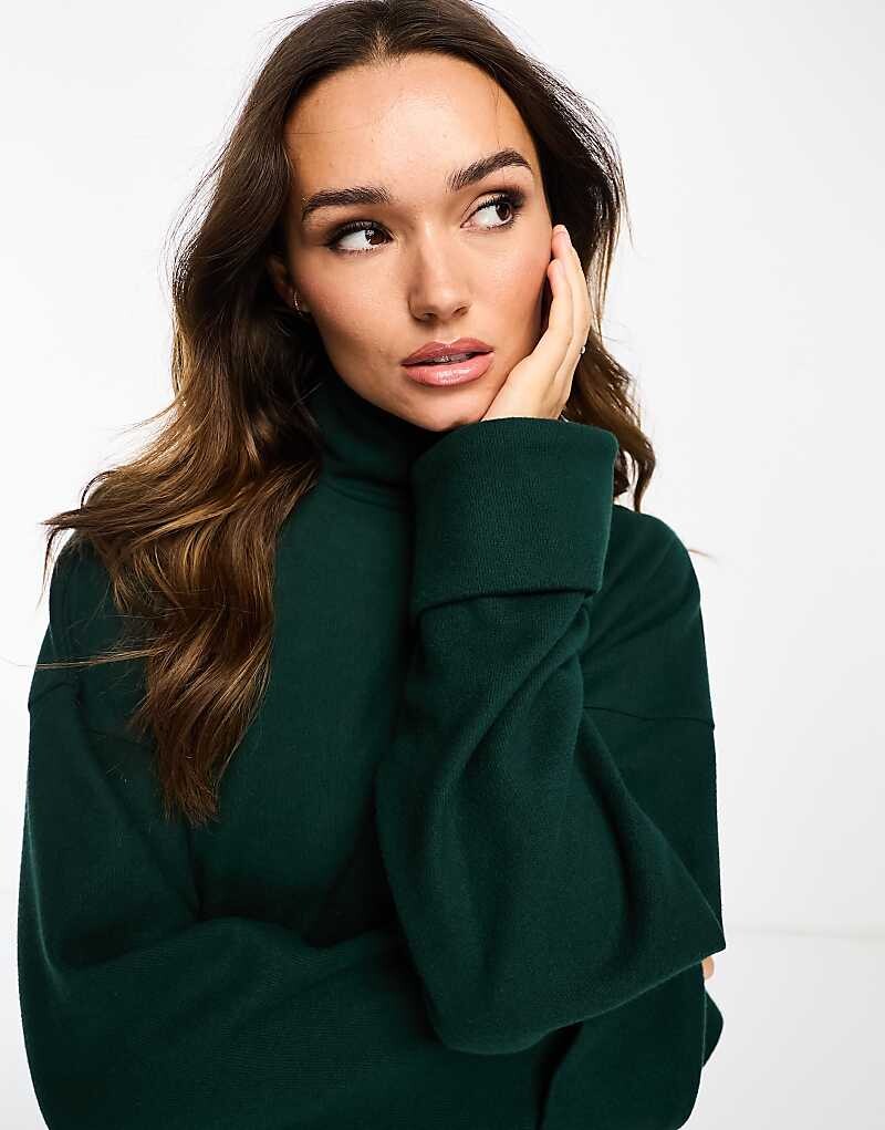 ASOS DESIGN – Темно-зеленый очень мягкий свитер с высоким воротником и декоративными манжетами, часть комплекта
ASOS DESIGN – Темно-зеленый очень мягкий свитер с высоким воротником и декоративными манжетами, часть комплекта