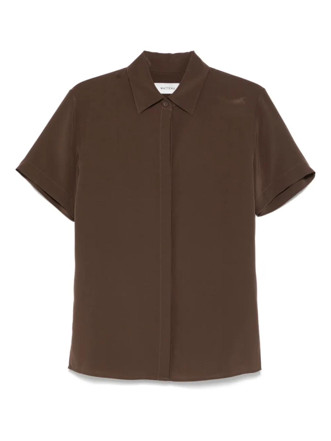 Matteau шелковая рубашка, коричневый
Matteau шелковая рубашка, коричневый