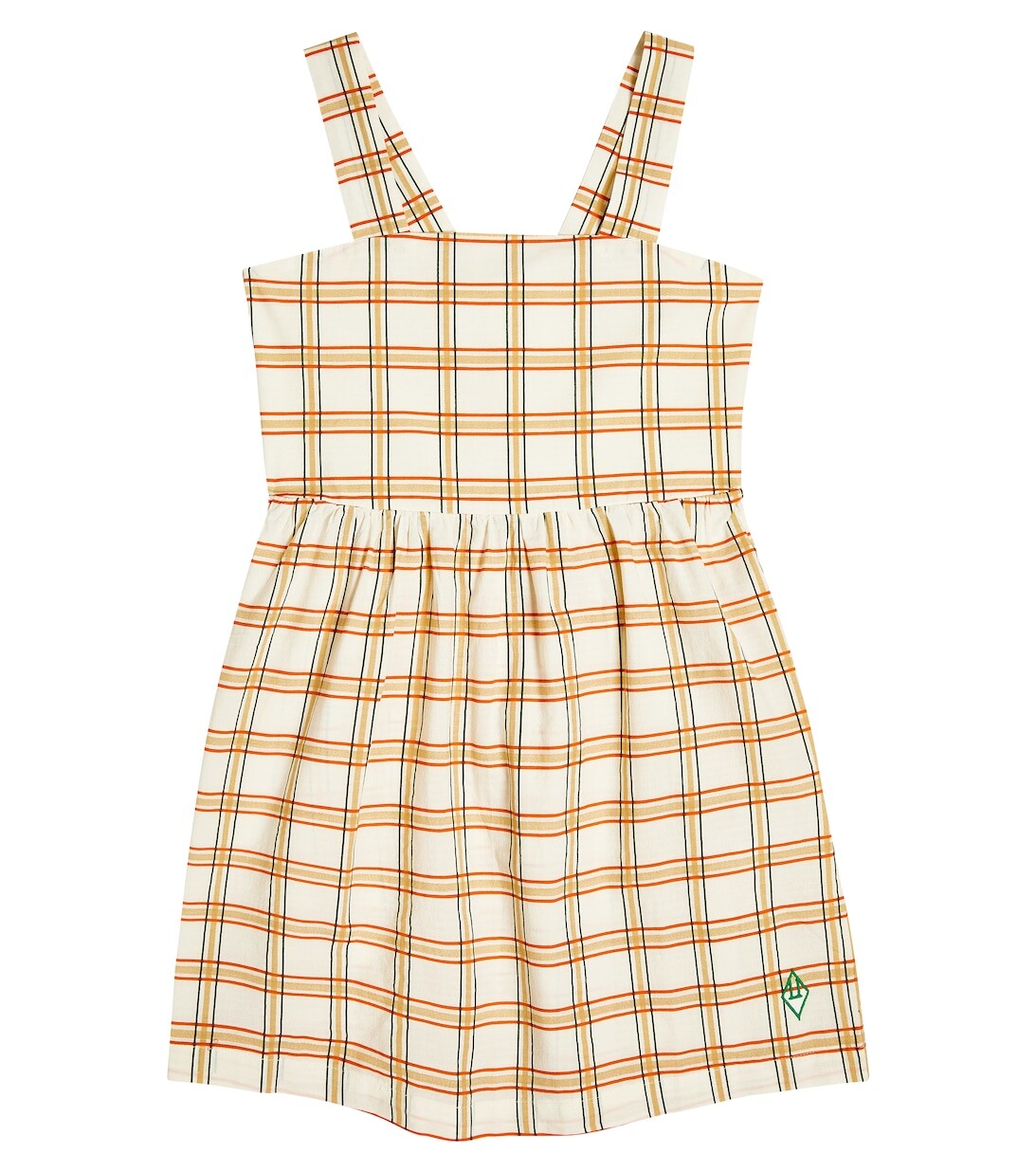 Платье из хлопка в клетку Badger The Animals Observatory, разноцветный 
Платье из хлопка в клетку Badger The Animals Observatory, разноцветный