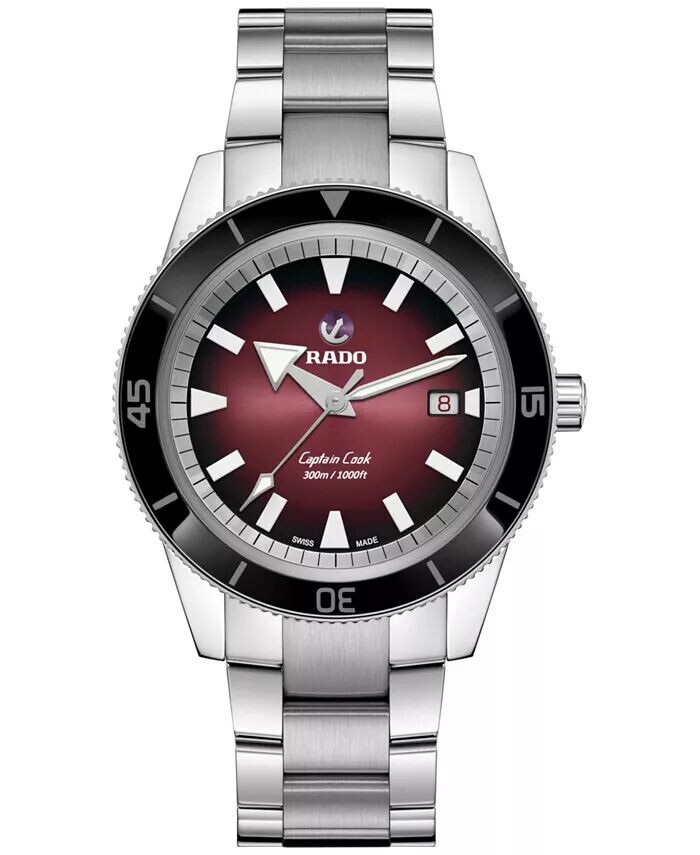 Мужские швейцарские автоматические часы Captain Cook с браслетом из нержавеющей стали, 42 мм Rado
Мужские швейцарские автоматические часы Captain Cook с браслетом из нержавеющей стали, 42 мм Rado