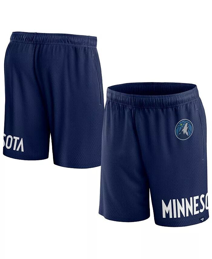 Мужские шорты из сетки для свободного броска Minnesota Timberwolves Navy Fanatics
Мужские шорты из сетки для свободного броска Minnesota Timberwolves Navy Fanatics