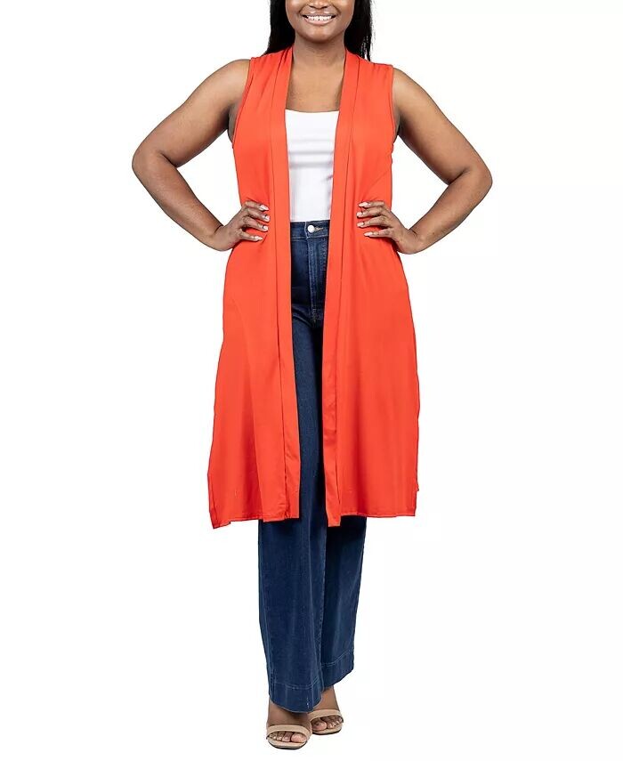 Асимметричный свитер-кардиган с открытым передом больших размеров 24seven Comfort Apparel, оранжевый
Асимметричный свитер-кардиган с открытым передом больших размеров 24seven Comfort Apparel, оранжевый