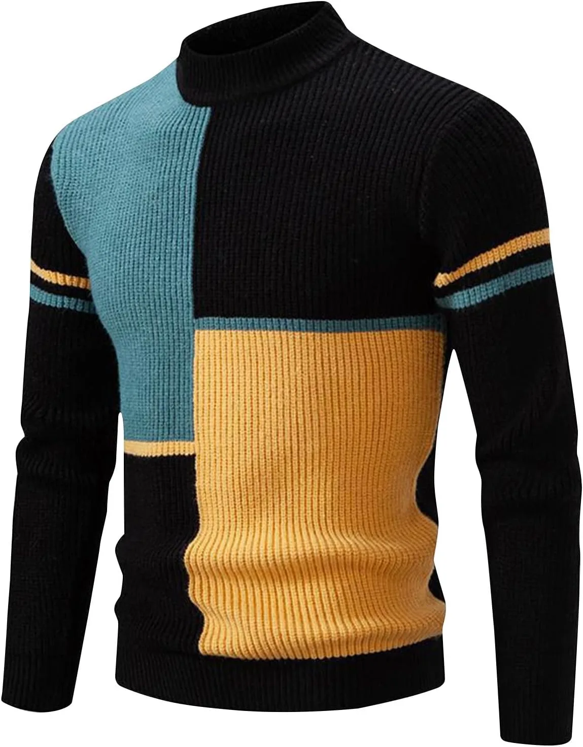 Мужской свитер-водолазка Color Block, Slim Fit Cambkatl
Мужской свитер-водолазка Color Block, Slim Fit Cambkatl