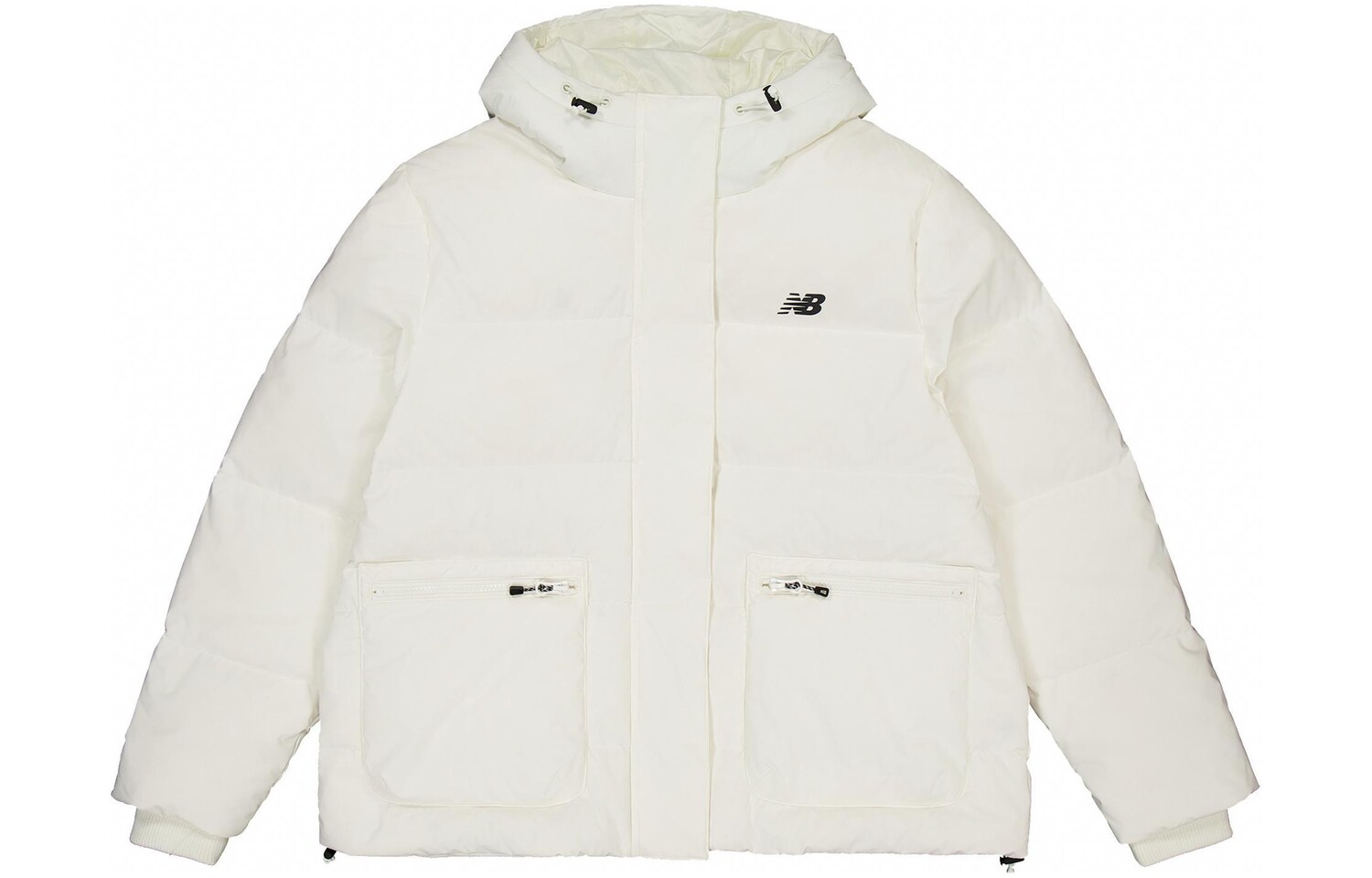 Пуховик унисекс перламутровый белый New Balance, белый 
Пуховик унисекс перламутровый белый New Balance, белый