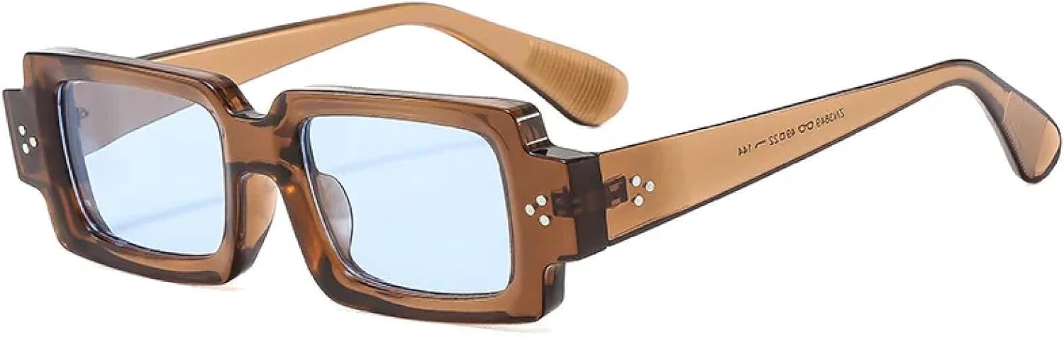 Классические солнцезащитные очки с заклепками для женщин и мужчин, роскошные, винтажные, модные, популярные, в стиле панк, с защитой от УФ-излучения UV400 TYUVIVO, Tea Blue
Классические солнцезащитные очки с заклепками для женщин и мужчин, роскошные, винтажные, модные, популярные, в стиле панк, с защитой от УФ-излучения UV400 TYUVIVO, Tea Blue