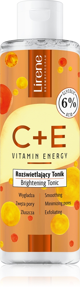 Очищающий тоник с витаминами и энергией C+E Lirene, 200 мл
Очищающий тоник с витаминами и энергией C+E Lirene, 200 мл