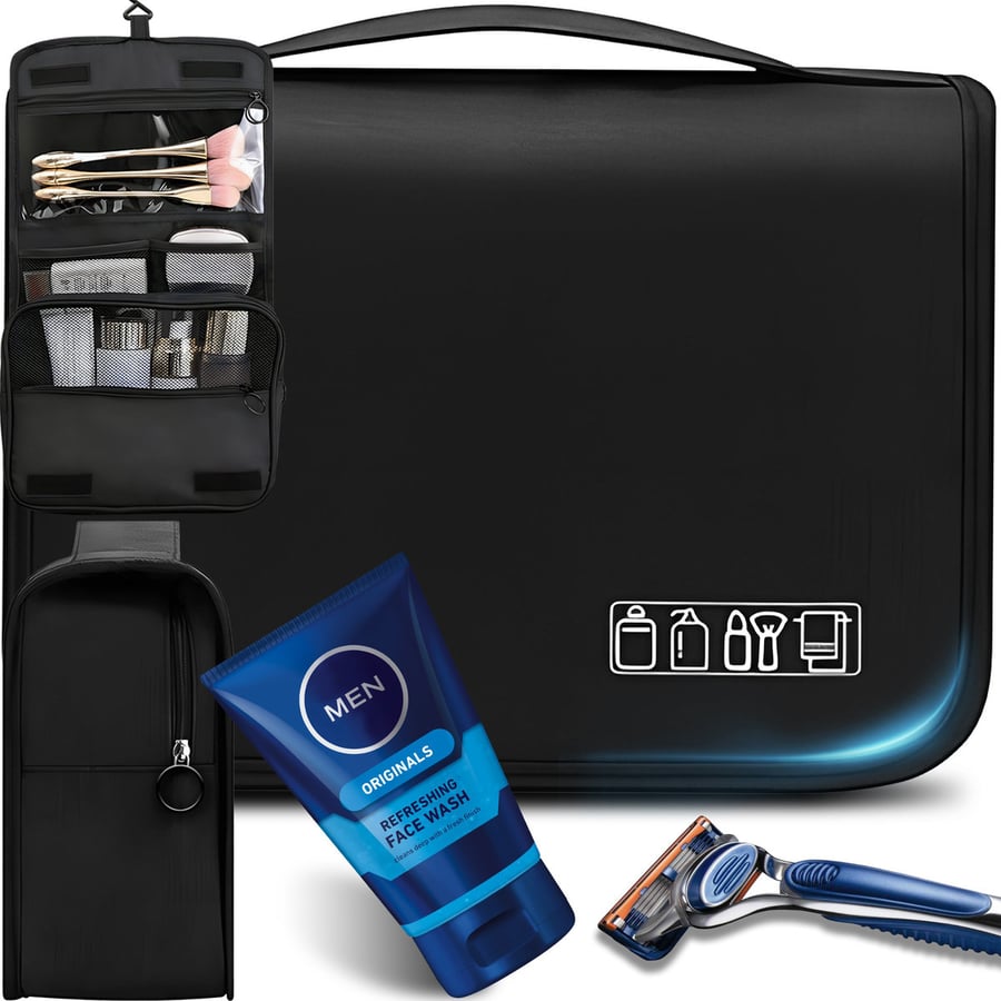 ДОРОЖНАЯ КОСМЕТИЧКА-ОРГАНИЗАТОР СУМКА ДЛЯ КОСМЕТИКИ МУЖСКАЯ ЖЕНСКАЯ С РУЧКОЙ-МОЛНИЕЙ Retoo
ДОРОЖНАЯ КОСМЕТИЧКА-ОРГАНИЗАТОР СУМКА ДЛЯ КОСМЕТИКИ МУЖСКАЯ ЖЕНСКАЯ С РУЧКОЙ-МОЛНИЕЙ Retoo