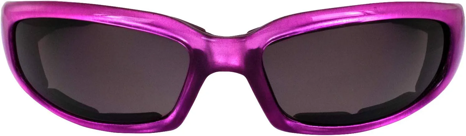 Женские мотоциклетные солнцезащитные очки Birdz Eyewear Chill, 2 пары, розово-фиолетовая оправа с мягкой подкладкой, очень темные линзы, Super Dark Smoke & Clear
Женские мотоциклетные солнцезащитные очки Birdz Eyewear Chill, 2 пары, розово-фиолетовая оправа с мягкой подкладкой, очень темные линзы, Super Dark Smoke & Clear