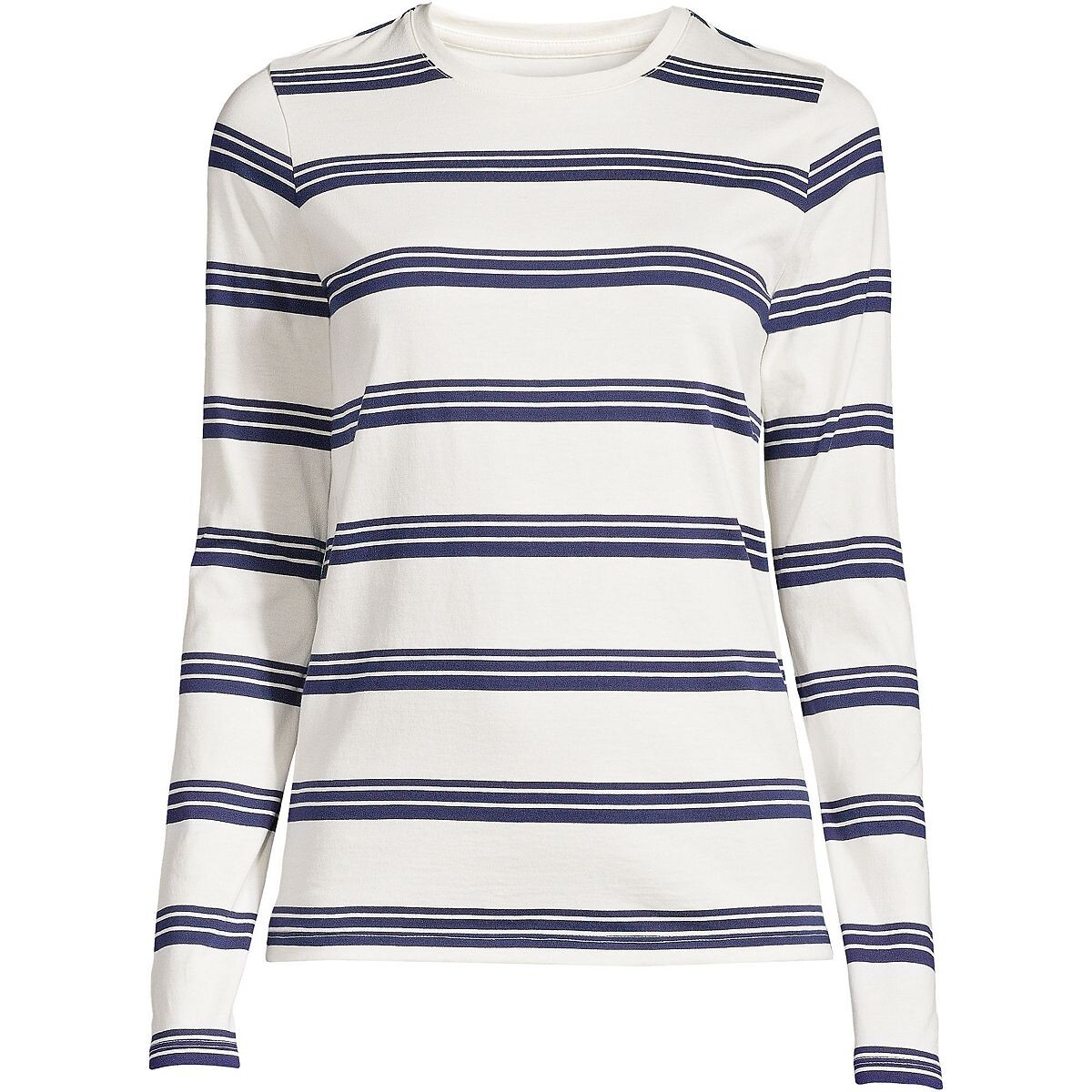 Женская непринужденная хлопковая футболка Supima с круглым вырезом и длинными рукавами Lands' End
Женская непринужденная хлопковая футболка Supima с круглым вырезом и длинными рукавами Lands' End