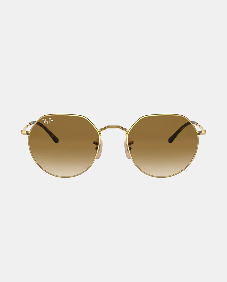 Металлические солнцезащитные очки унисекс Jack с геометрическим рисунком Ray-Ban, золотой
Металлические солнцезащитные очки унисекс Jack с геометрическим рисунком Ray-Ban, золотой