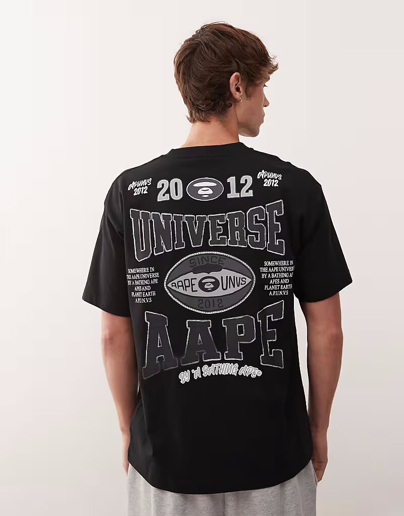 Футболка свободного кроя Aape by A Bathing Ape черного цвета с крупным университетским принтом на спине Aape By A Bathing Ape, Черный, Футболка свободного кроя Aape by A Bathing Ape черного цвета с крупным университетским принтом на спине Aape By A Bathin
Футболка свободного кроя Aape by A Bathing Ape черного цвета с крупным университетским принтом на спине Aape By A Bathing Ape, Черный, Футболка свободного кроя Aape by A Bathing Ape черного цвета с крупным университетским принтом на спине Aape By A Bathin