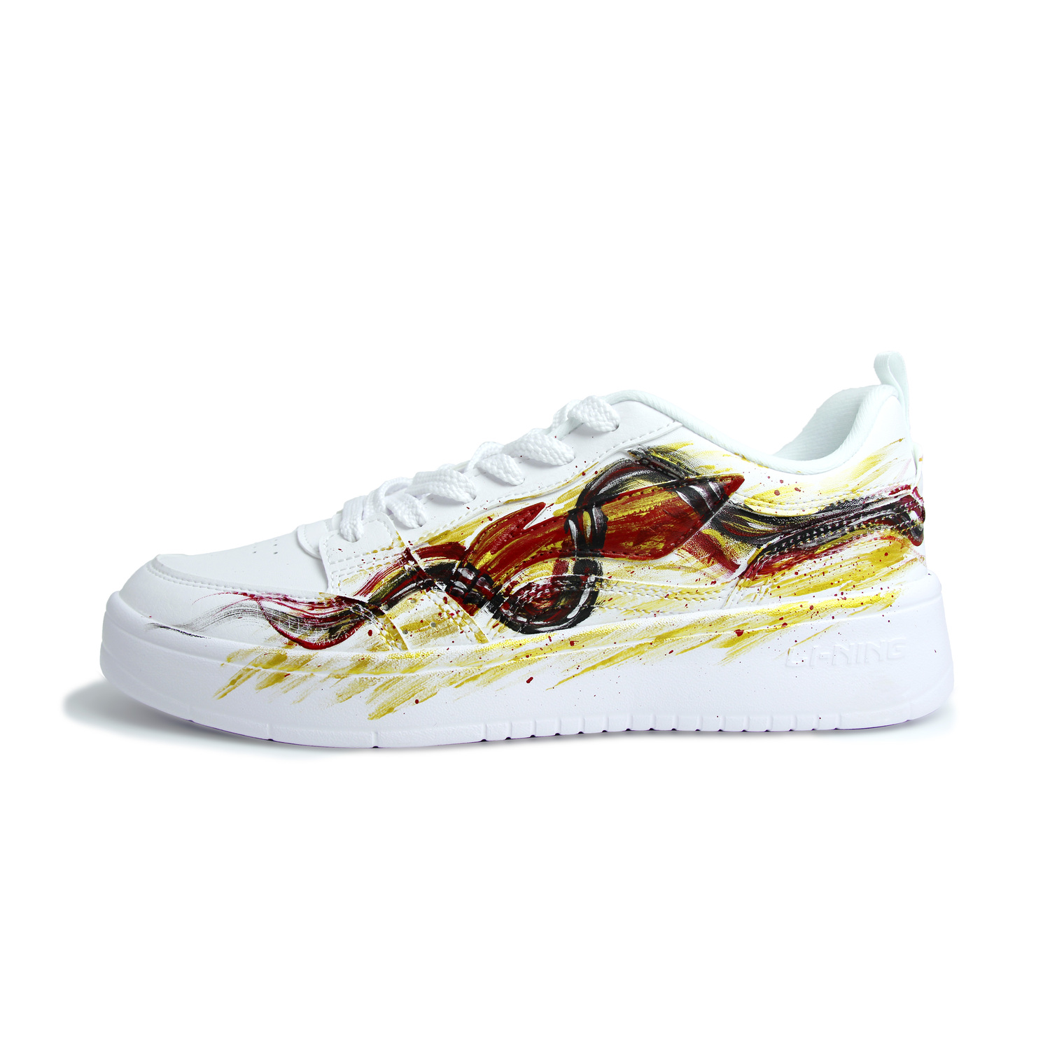 Li-Ning Sycee Synthetic Leather Hand Drawn Graffiti легкие и дышащие низкие кроссовки для скейтбординга Unisex, красный золото белый
Li-Ning Sycee Synthetic Leather Hand Drawn Graffiti легкие и дышащие низкие кроссовки для скейтбординга Unisex, красный золото белый