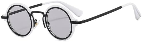 Модные солнцезащитные очки 2026 года, маленькие круглые, в стиле панк, ретро, прозрачные, с градиентным переходом, защита от УФ-излучения UV400, для женщин MTZJH, White Light Gray
Модные солнцезащитные очки 2026 года, маленькие круглые, в стиле панк, ретро, прозрачные, с градиентным переходом, защита от УФ-излучения UV400, для женщин MTZJH, White Light Gray