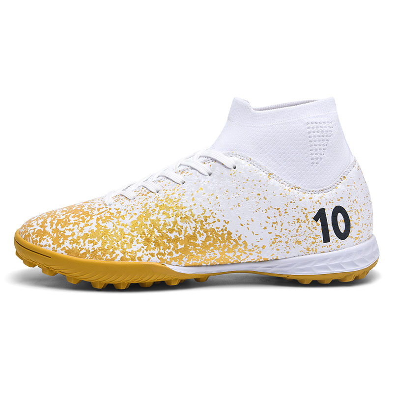 Футбольные бутсы детские с нескользящей подошвой и высоким верхом для подростков QIUTEXIONG, золотой
Футбольные бутсы детские с нескользящей подошвой и высоким верхом для подростков QIUTEXIONG, золотой