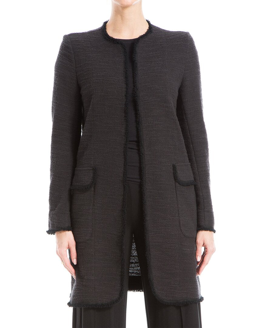 Макс Студио Твид Открытый жакет Max Studio, черный
Макс Студио Твид Открытый жакет Max Studio, черный