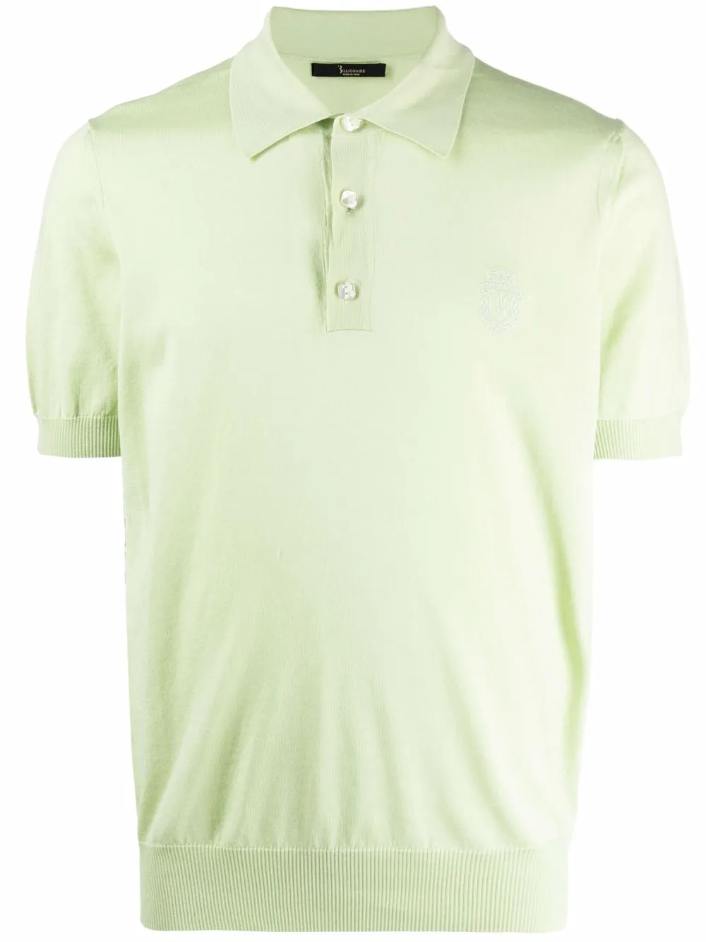 Рубашка поло с вышитым логотипом Billionaire, зеленый
Рубашка поло с вышитым логотипом Billionaire, зеленый