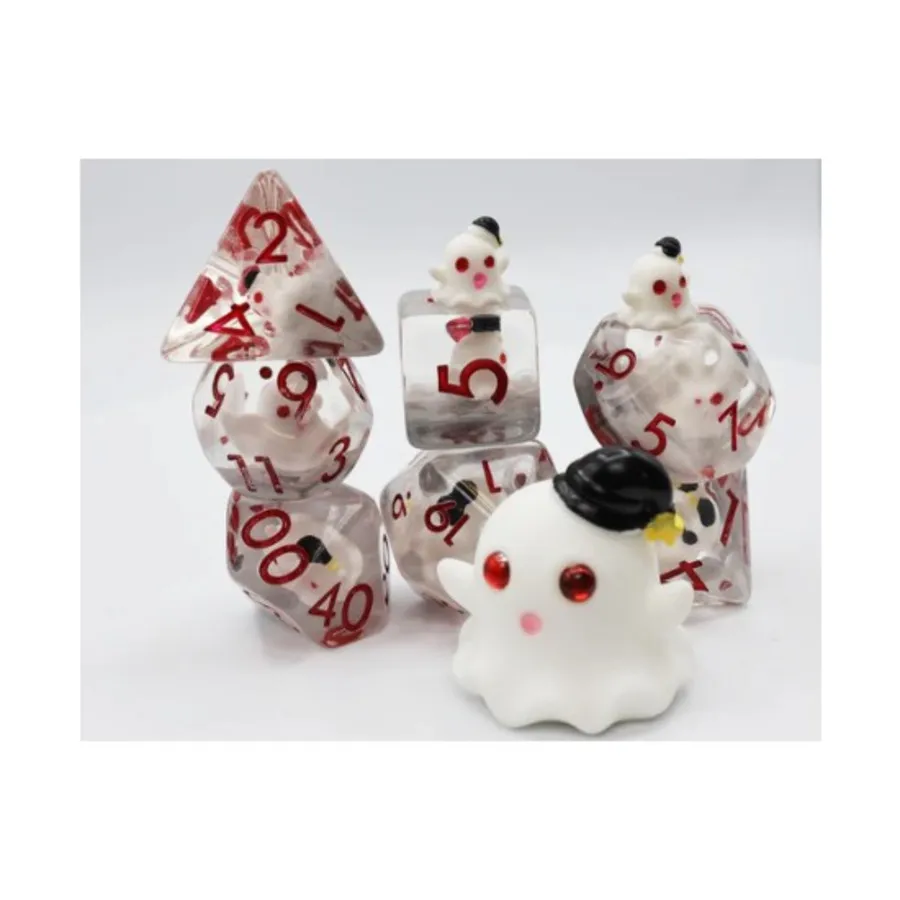 Набор Poly — Сонный призрак с красным (7), Dice Sets - Resin/Acrylic - Red, Orange, Yellow, & Pink (Foam Brain Games)
Набор Poly — Сонный призрак с красным (7), Dice Sets - Resin/Acrylic - Red, Orange, Yellow, & Pink (Foam Brain Games)