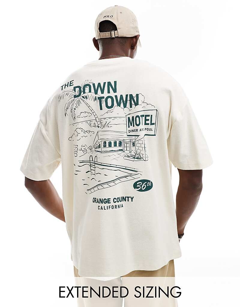 ASOS DESIGN – футболка оверсайз, 240 г/м², кремовый цвет, с принтом на спине
ASOS DESIGN – футболка оверсайз, 240 г/м², кремовый цвет, с принтом на спине