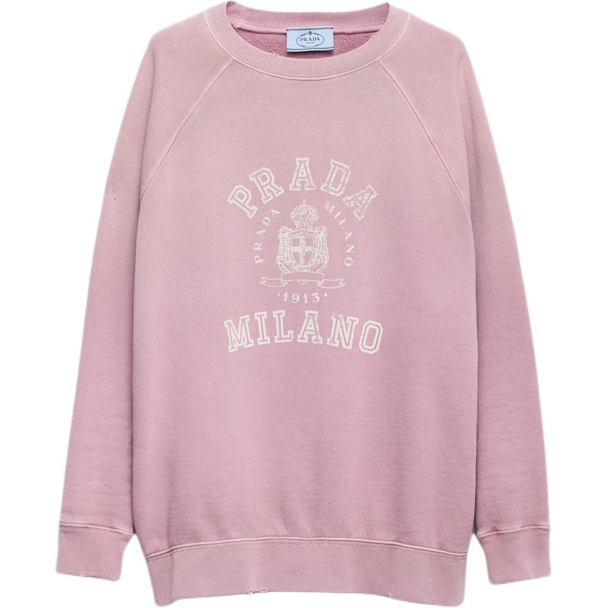 Свитшот с принтом логотипа PRADA, розовый
Свитшот с принтом логотипа PRADA, розовый