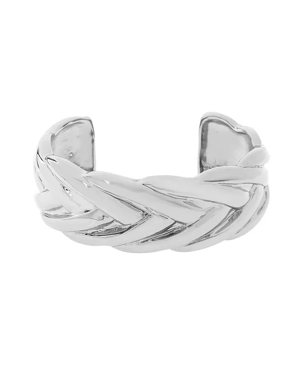 Плетеные браслеты-манжеты с закрученными концами Steve Madden, rhodium
Плетеные браслеты-манжеты с закрученными концами Steve Madden, rhodium