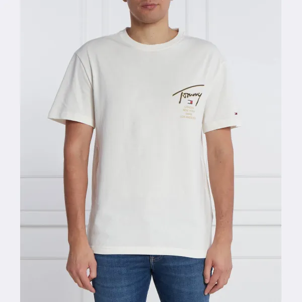 Футболка стандартного кроя с золотой подписью на спине Tommy Hilfiger, бежевый
Футболка стандартного кроя с золотой подписью на спине Tommy Hilfiger, бежевый