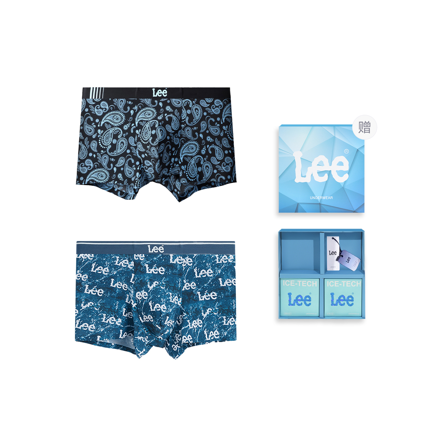 Lee Подарочный набор SS23 Ice Series, мужское белье, 2 шт
Lee Подарочный набор SS23 Ice Series, мужское белье, 2 шт