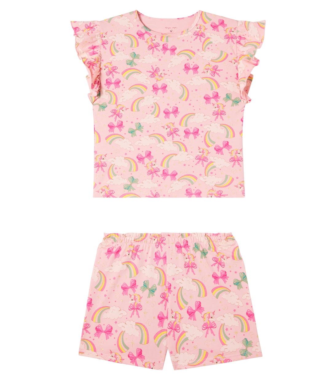 Комплект из хлопкового топа и шорт Lin Frill Konges Sløjd, Rainbow Bow
Комплект из хлопкового топа и шорт Lin Frill Konges Sløjd, Rainbow Bow