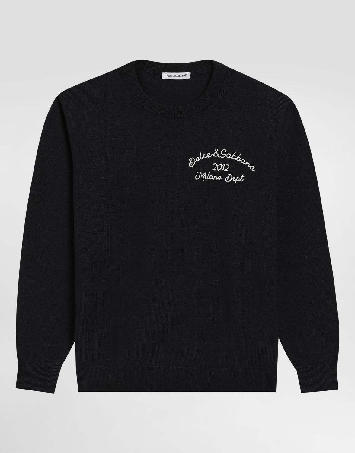 Шерстяной свитер гладкой вязки с вышивкой Dolce & Gabbana, синий
Шерстяной свитер гладкой вязки с вышивкой Dolce & Gabbana, синий