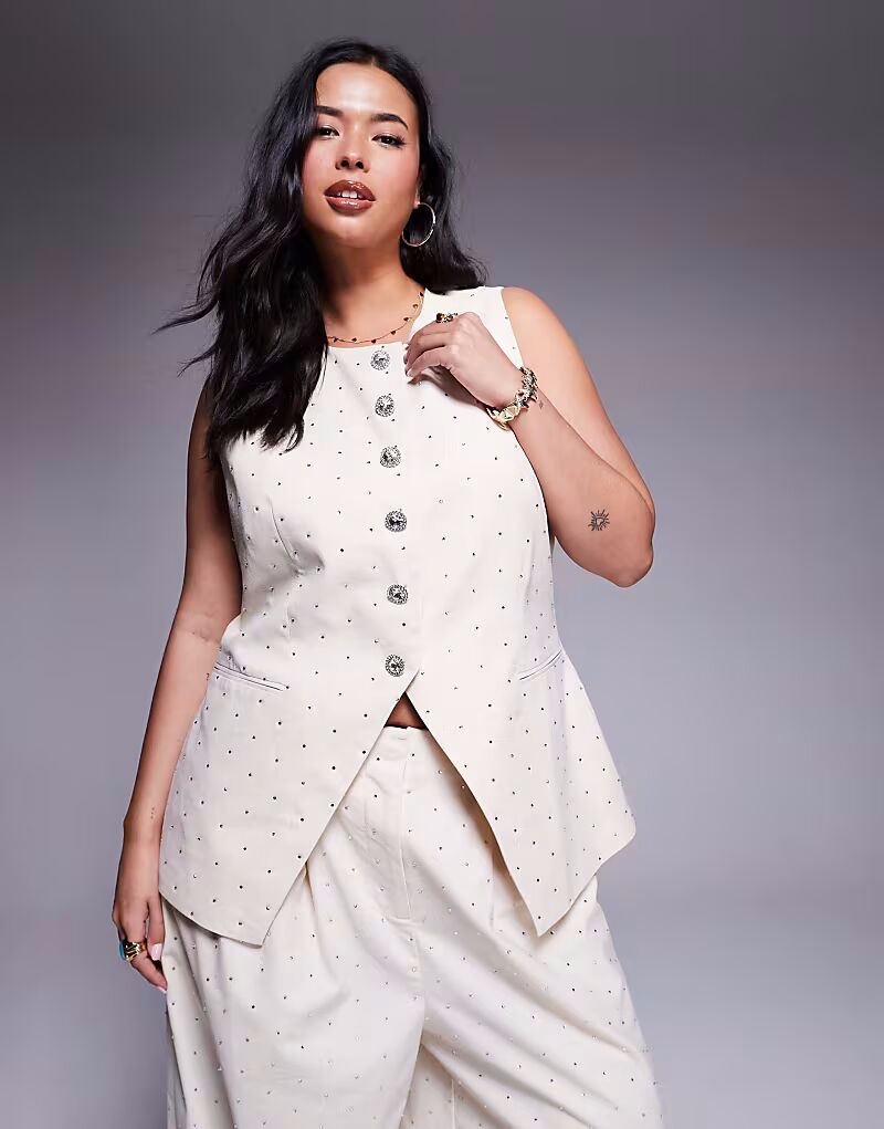 Льняной жилет Curve coord с горячей отделкой, кремового цвета Asos Luxe
Льняной жилет Curve coord с горячей отделкой, кремового цвета Asos Luxe