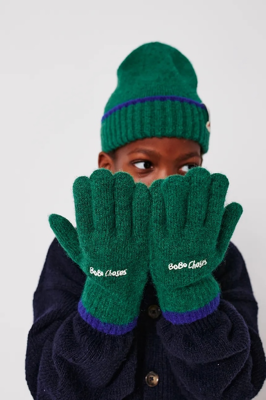 Детские перчатки из смесовой шерсти Bobo Choses, зеленый
Детские перчатки из смесовой шерсти Bobo Choses, зеленый